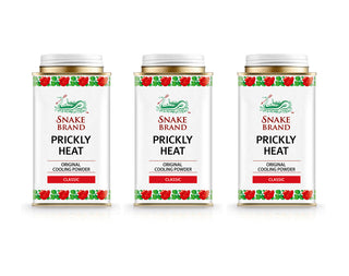 Snake Brand Classic Prickly Heat Cooling Powder 140g - Pack of 3