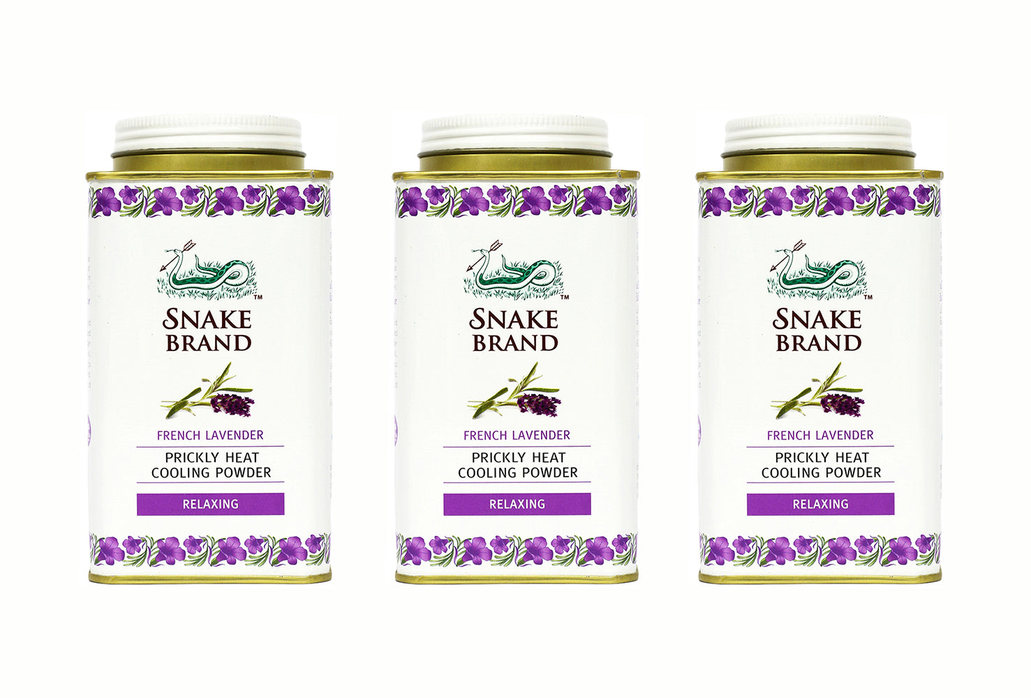 Snake Powder Snake Brand Introduces Relaxing Lavender Prickly Heat Powder