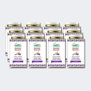 Snake Brand Relaxing Lavender Cooling Powder 140g - 1 Dozen