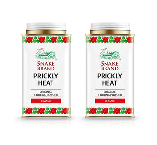 Snake Brand Classic Prickly Heat Cooling Powder 140g - Pack of 2