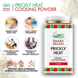 Snake Brand Cooling Powder Classic 140g - Pack of 6